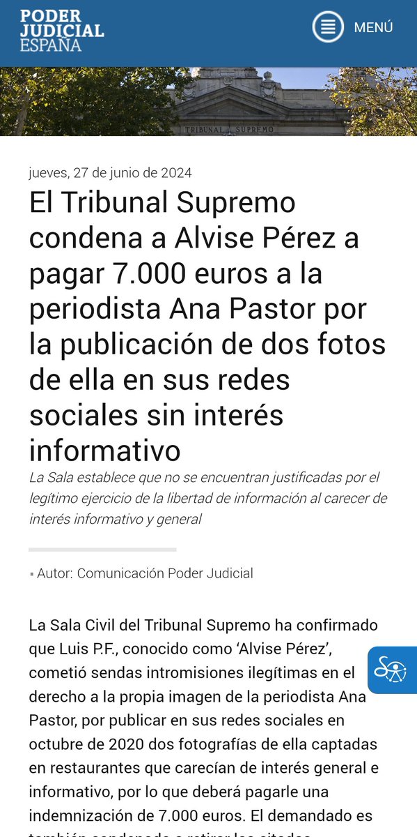 AbelBallantines's tweet photo. @alviseperez Pues esto no es un medio de comunicación privado, es la página oficial del tribunal Supremo y del consejo general del poder judicial donde consta que sí tienes condenas https://t.co/6U6r6tL3is