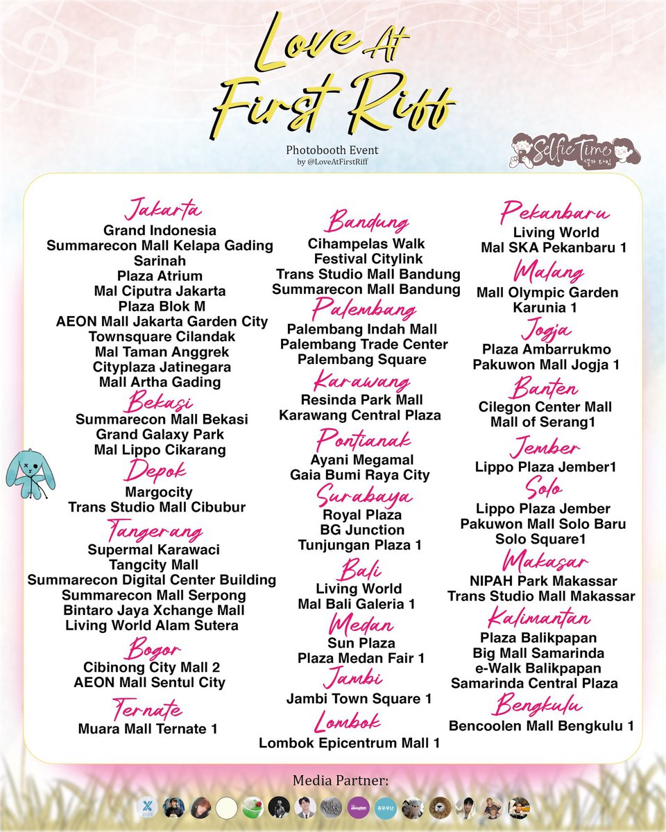 ╰┈➤𝑱𝒖𝒏 𝑯𝒂𝒏 𝑩𝒊𝒓𝒕𝒉𝒅𝒂𝒚 𝑷𝒉𝒐𝒕𝒐𝒃𝒐𝒐𝒕𝒉 𝑬𝒗𝒆𝒏𝒕 📸🎞

by <a href="/LoveAtFirstRiff/">𝐋𝐨𝐯𝐞 @ 𝐅𝐢𝐫𝐬𝐭 𝐑𝐢𝐟𝐟</a>

🗓️ 2024.08.05 - 09.05

📍<a href="/selfietimeid/">Selfie Time ID</a>

Share your sweetest smile by using

#Love_at_First Riff 𝄞⨾𓍢ִ໋