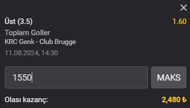 RampoldiTips's tweet photo. ROLLİNG 2⃣
🇧🇪 Genk - Club Brugge
🎯3.5 Üst
💵1550 -> 2480 https://t.co/Un5usFcXb8
