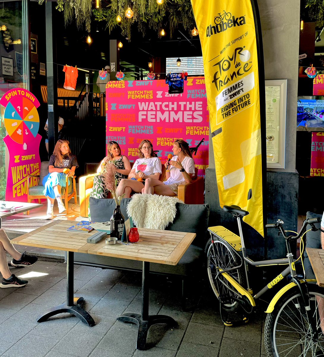 Africa Rising Cycling (@cyclingafrica) on Twitter photo Great <a href="/EscapeCycling/">Escape Collective</a> live Q&A podcast recording today here in Rotterdam ahead of the start of <a href="/LeTourFemmes/">Le Tour de France Femmes avec Zwift</a> avec <a href="/GoZwift/">Zwift</a> - hosted by <a href="/BeccaCharlton/">Rebecca Charlton</a>
The speakers discussed their predictions for the race, the increased profile of women’s cycling and many other topics!
Good to Great <a href="/EscapeCycling/">Escape Collective</a> live Q&A podcast recording today here in Rotterdam ahead of the start of <a href="/LeTourFemmes/">Le Tour de France Femmes avec Zwift</a> avec <a href="/GoZwift/">Zwift</a> - hosted by <a href="/BeccaCharlton/">Rebecca Charlton</a>
The speakers discussed their predictions for the race, the increased profile of women’s cycling and many other topics!
Good to