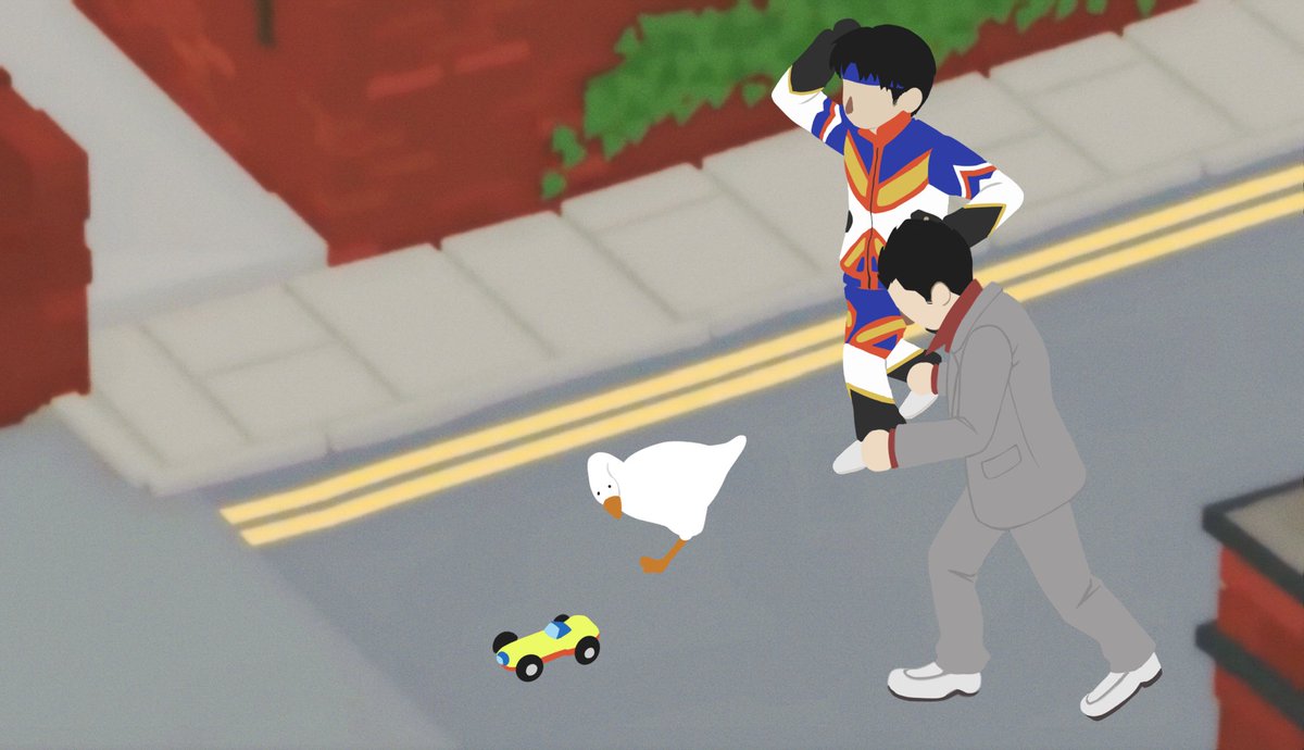 joongihanalive's tweet photo. Untitled Goose Game #龍が如く #Yakuza https://t.co/PBHeUmSq4R