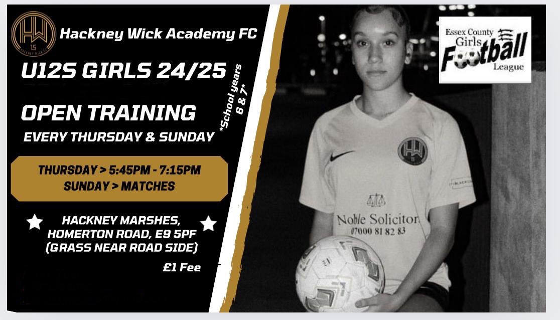 U12 GIRLS PLAYERS WANTED

Please see below for further details, and if interested, contact Ernest on 07492 285302!