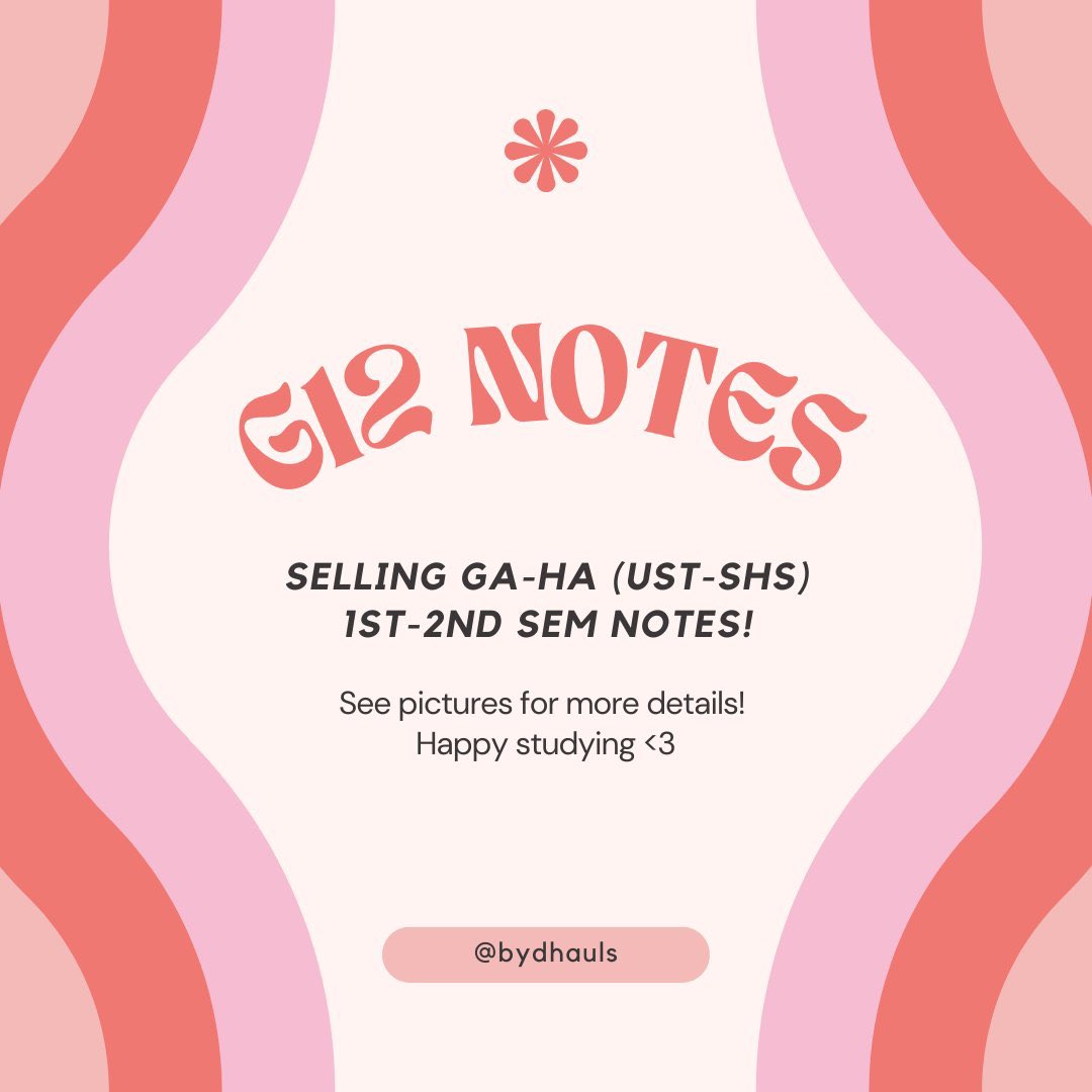 bydhauls's tweet photo. For students of the University of Santo Tomas, I am selling my notes for Health Allied, G11 and G12. Reply if you would like to avail, thank you! ๐ซถ #ustshs #ustha #thomasian #ustet #wts https://t.co/KfrVyp1Ovh