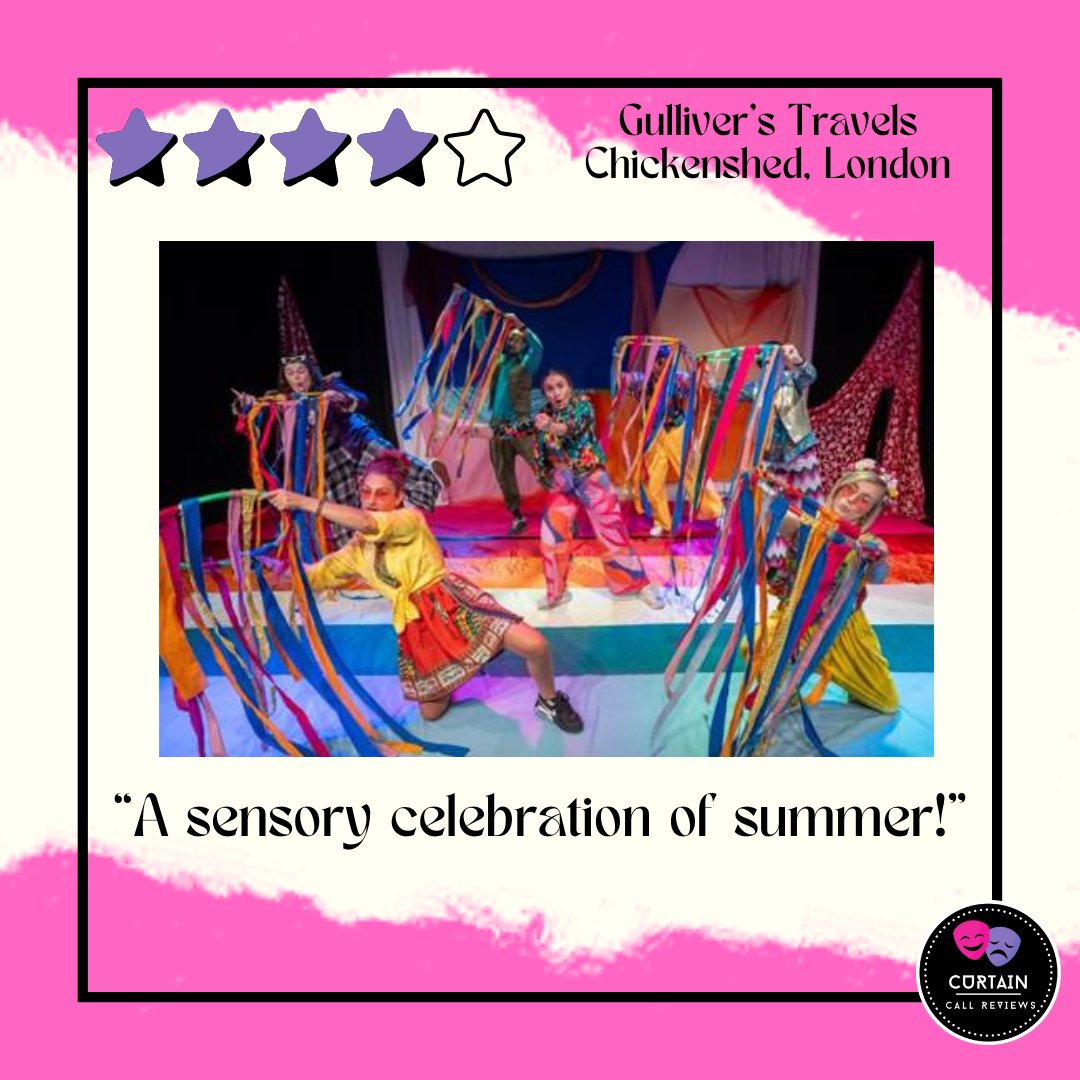 Curtain_CallRev's tweet photo. 🎭REVIEW🎭 - "A sensory celebration of summer!"
Read Katie's full review of Gulliver's Travels at @CHICKENSHED_UK here:
https://t.co/dWvYQZNaeD https://t.co/m5MB7YF1HW