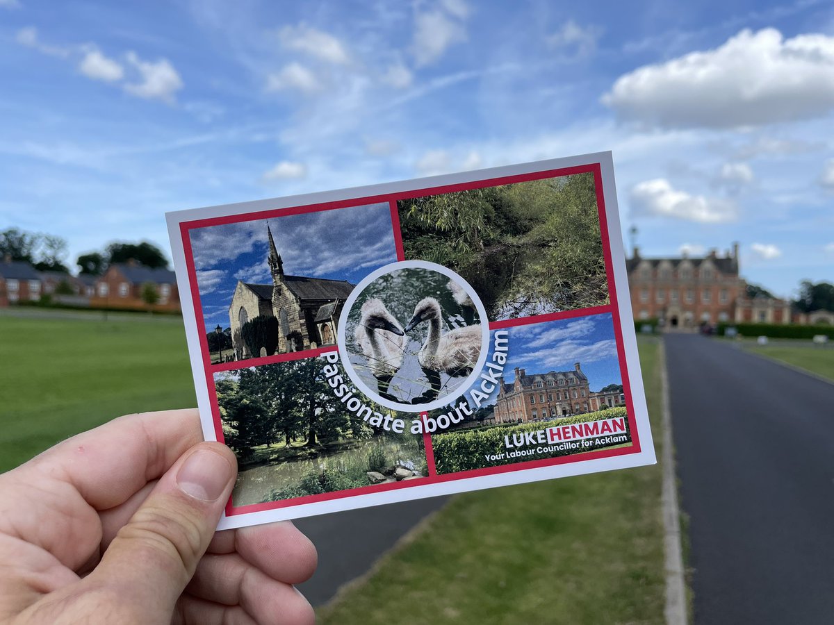 LukeHenman's tweet image. I’m out in #Acklam this morning delivering my thank you card. It’s a huge privilege to represent Acklam and our town.
