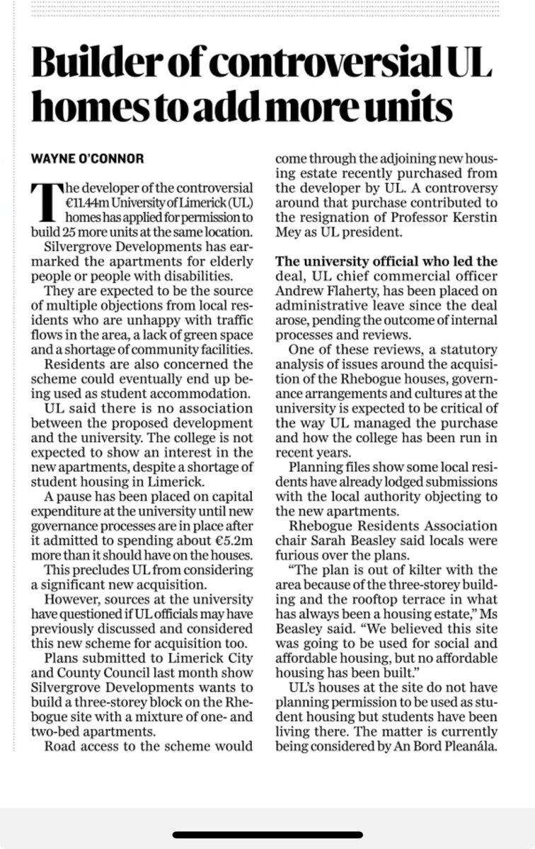 SarahJBeasley1's tweet image. Scandalous planning in a residential area. Known Knotweed site. Developer telling porkies. Where in Limerick is there a rooftop terrace?
Here we go again, putting in objections. We in Rhebogue will not stay quite!!
@RhebogueResAss