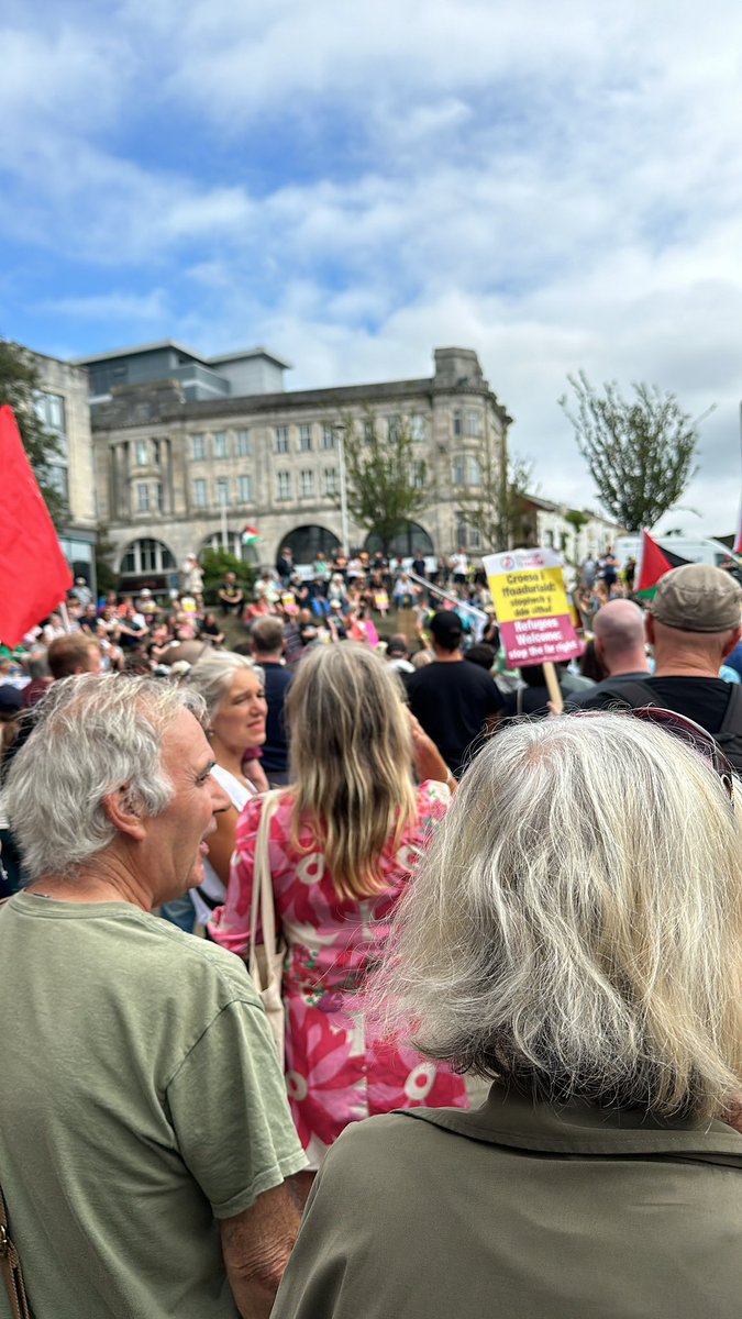 Great to join people from across Swansea to say fascists aren’t welcome in our city