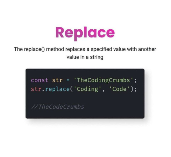 sonam_murarkar's tweet image. JavaScript Replace Method 🧵✨: Quick Guide