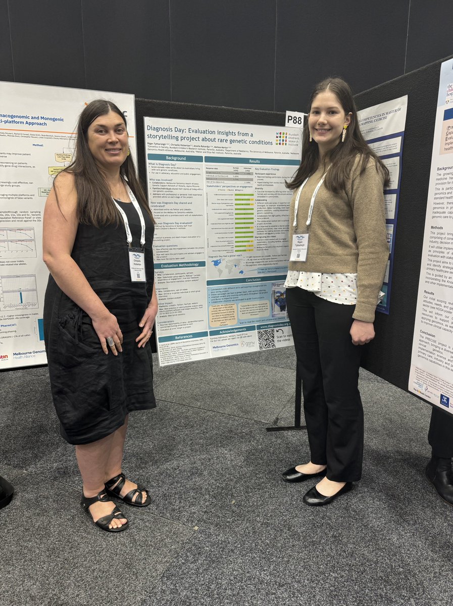 Trang Do, PhD (@trangdo88) on Twitter photo Want to find out about rare disease storytelling from Diagnosis Day? Come visit this fantastic poster with Rigan and Chriselle from <a href="/MelbGenomics/">Melbourne Genomics Health Alliance</a> <a href="/MCRI_for_kids/">Murdoch Children's Research Institute (MCRI)</a> at #hgsa2024 #47hgsa24 Want to find out about rare disease storytelling from Diagnosis Day? Come visit this fantastic poster with Rigan and Chriselle from <a href="/MelbGenomics/">Melbourne Genomics Health Alliance</a> <a href="/MCRI_for_kids/">Murdoch Children's Research Institute (MCRI)</a> at #hgsa2024 #47hgsa24