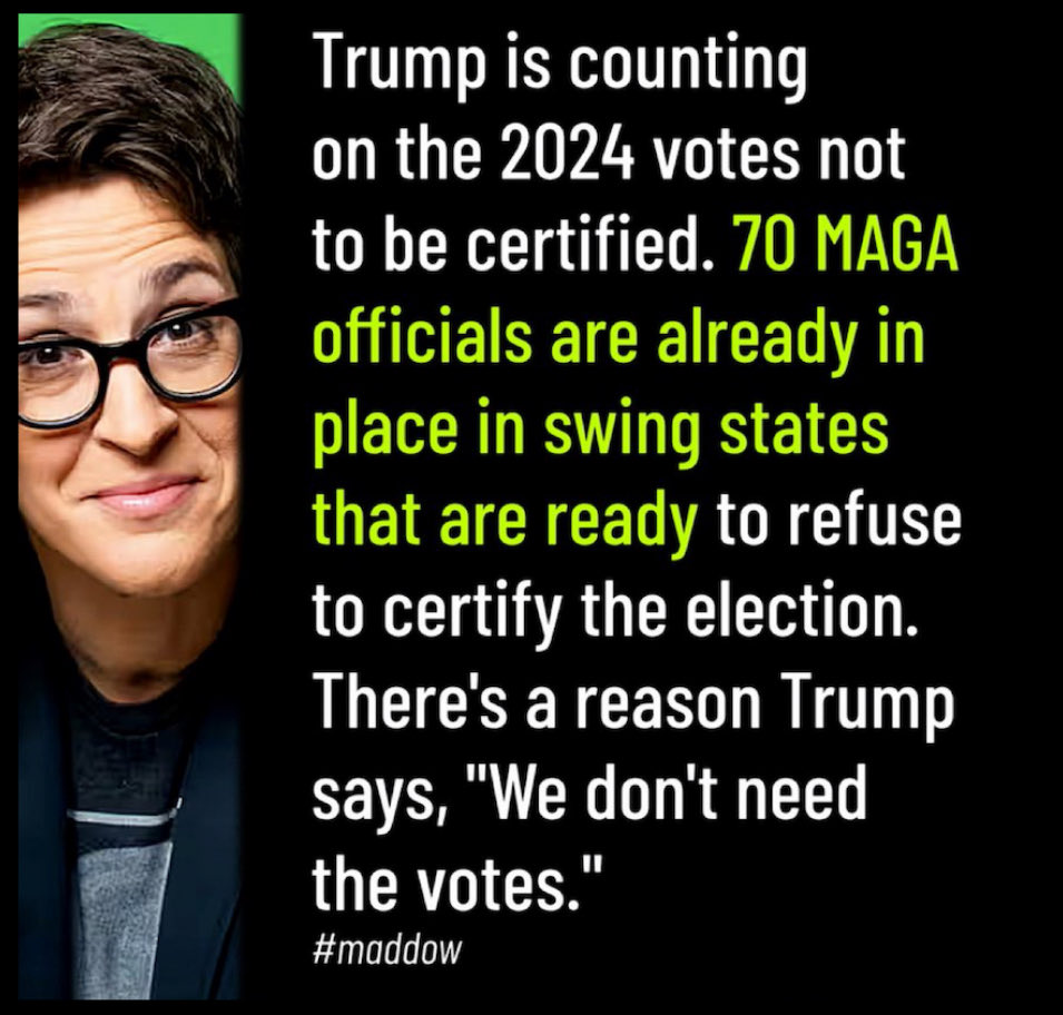 Drop a 💙 if you're Rachel Maddow fan! ⤵️