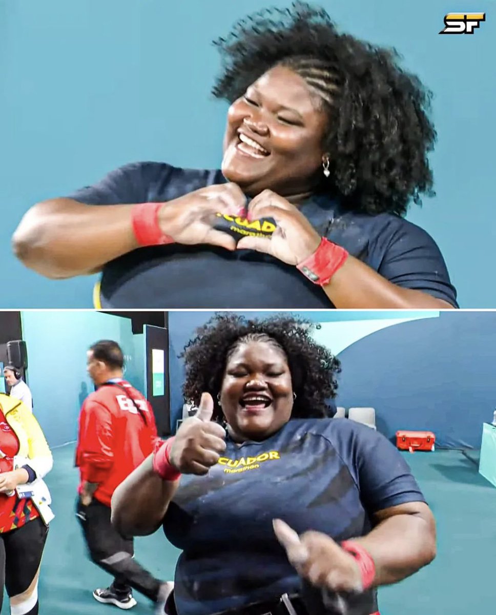 Andrés Illingworth (@aillingworth96) on Twitter photo La felicidad con la que ha salido Lisseth Ayoví 🇪🇨🏋🏽♀️ a competir estos Juegos Olímpicos de #Paris2024 es maravilloso.
Cumpliendo sueños, no es para menos. A disfrutar 👏🏻❤️
📸 <a href="/SegmentoFutbol/">Segmento Fútbol</a> La felicidad con la que ha salido Lisseth Ayoví 🇪🇨🏋🏽♀️ a competir estos Juegos Olímpicos de #Paris2024 es maravilloso.
Cumpliendo sueños, no es para menos. A disfrutar 👏🏻❤️
📸 <a href="/SegmentoFutbol/">Segmento Fútbol</a>