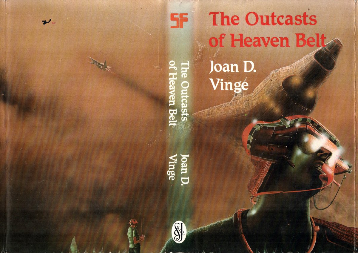 mavmaramis's tweet photo. Joan D. Vinge, The Outcasts of Heaven Belt, Sidgwick & Jackson, 1981. Cover: Ian Craig. #BookCover #JoanVinge #IanCraig #SidgwickJackson #outcast @thatsgoodweb @afrocosmist @retroscifiart @doberes https://t.co/C4B0bhLRlh