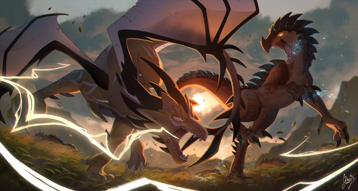 _Skaydee's tweet photo. 𝘝𝘢𝘭𝘭𝘦𝘺 𝘊𝘭𝘢𝘴𝘩!
-
Overdue full scene illustration for @/kaputus1 ! 🐉⚔️
Thank you for the patience 🙏 Slowly getting back on track https://t.co/61WDhcHMHf