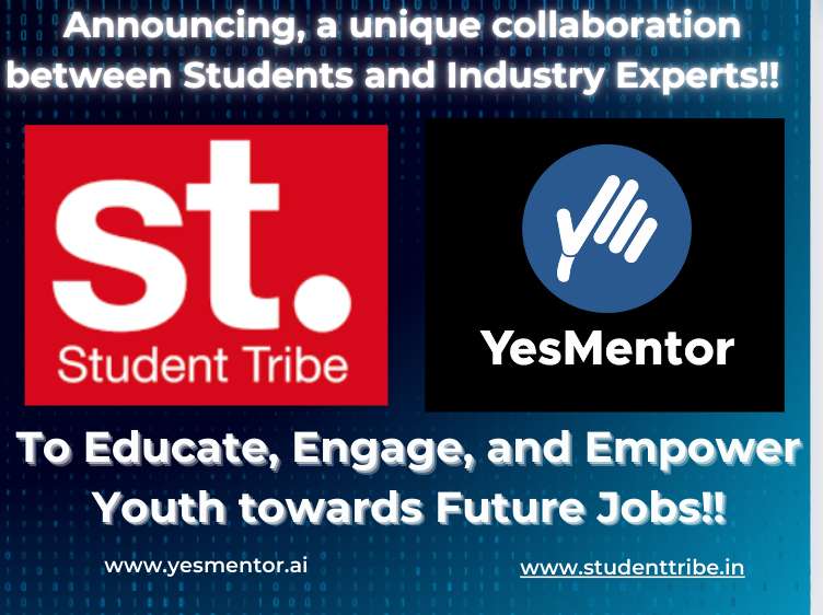 BuildMyCareers's tweet photo. Yesmentor is a non-profit, a Syndicate of Industry SMEs, and StudentTribe, a Student Community/Forum,  collaborating as a single platform to help educate and empower students towards Future Jobs. @IamVijayBanda @sricharanlakka1 #collobration #success https://t.co/XZzg7rpgCD