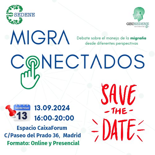 📢 Atención‼️
Vuelve  el #MigraConectados

Os esperamos en 1 mes para seguir debatiendo entre profesionales, pacientes, familiares... sobre diferentes temas relacionados con la #Migraña

🗓 13 de septiembre
🕓 16:00-20:00
🗺 CaixaForum, Madrid

➕️ℹ️⏬️
sedene.com/event/migracon…