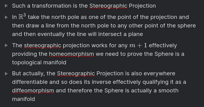 NicolaBernini's tweet image. In today&apos;s #math we see some #differential_geometry : let&apos;s prove the S^m m dimensional sphere is a topological manifold (and spoiler alert, not just that but way more)