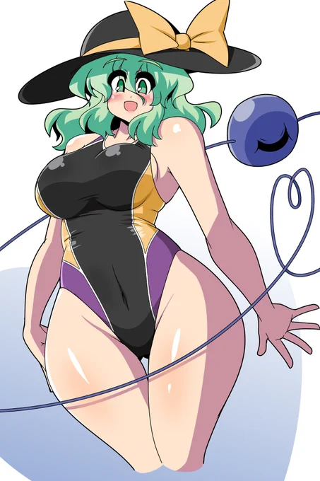 やっぱり競泳水着が一番好きなので競泳水着こいしちゃん差分も描きます 