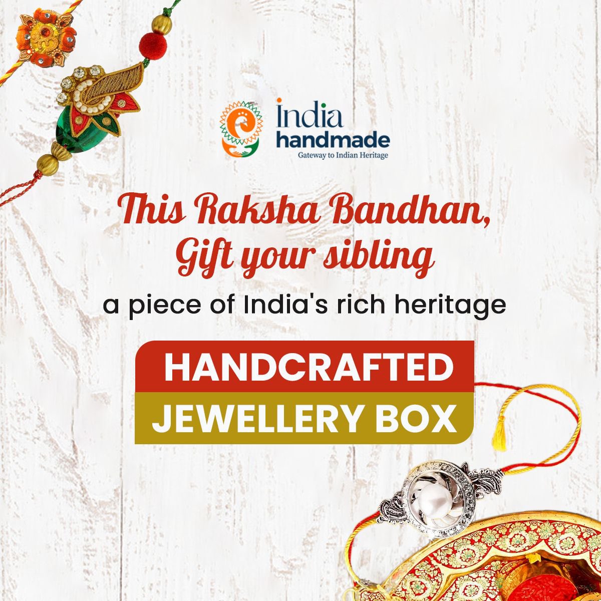 Indiahandmade_'s tweet photo. Make this Raksha Bandhan truly special to gift a handcrafted  jewellery box. Explore the unique collection of handmade jewellery boxes at #Indiahandmade.

#handicrafts #bonecraft #indiancrafts #handmade #handmadewithlove #rakshabandhangifts #vocal4handmade #vocal4local https://t.co/Ryc9wTGdhx