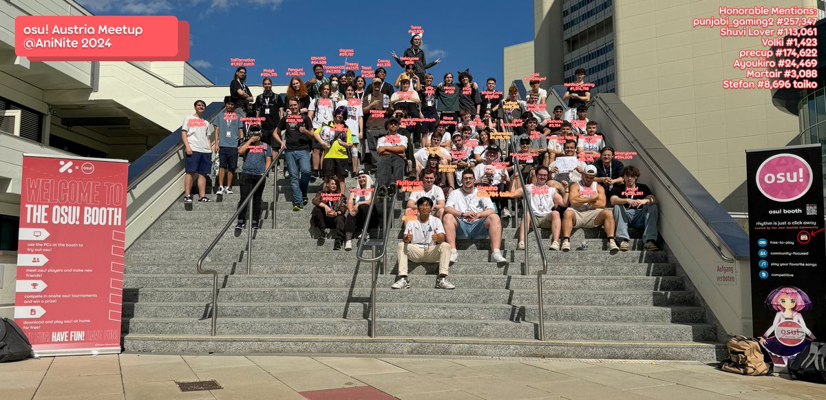 AniNite osu! Austria Group Pic 2024! #AniNite #osu
