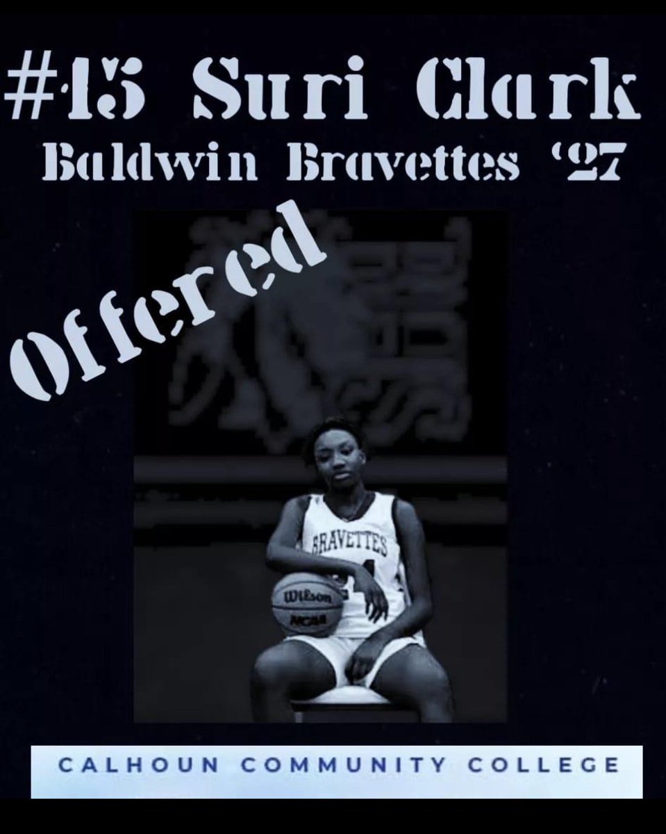 Baldwin Bravettes (@bravettesbball) on Twitter photo 🚨OFFER ALERT🚨
🔈’Class of 2027: #15 Suri Clark <a href="/suri_clark15/">Suri Clark</a> picks up offers from Alabama A & M University Bulldogs WBB and Calhoun Community College Lady Warhawks WBB. #2024StateChamps🏆 #GoBravettes🏀❤️ 🚨OFFER ALERT🚨
🔈’Class of 2027: #15 Suri Clark <a href="/suri_clark15/">Suri Clark</a> picks up offers from Alabama A & M University Bulldogs WBB and Calhoun Community College Lady Warhawks WBB. #2024StateChamps🏆 #GoBravettes🏀❤️