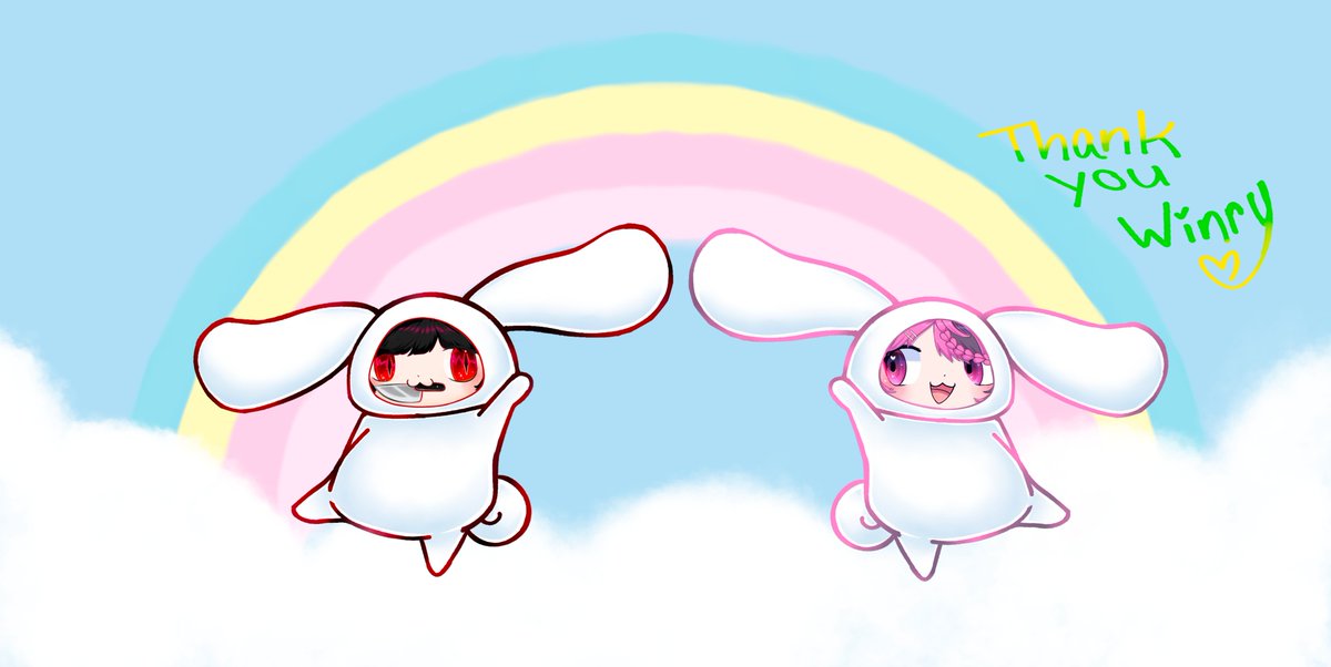 RubyRavenwing's tweet photo. Thank you to @WinryPendragon for drawing me cinnamorolling with my kami oshi ☺️ #ironmouseart #RubyRFanart https://t.co/ZB7H77ZcU7