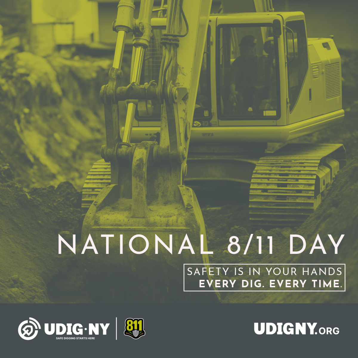 Happy 811 Day from the UDig NY team! 🚧🛠️ Just a reminder: if your project involves digging, make sure to contact 811 at least two full working days before you start. Stay safe and dig smart!⁠

#811BeforeYouDig #SafeDigging #811Day #Contact811