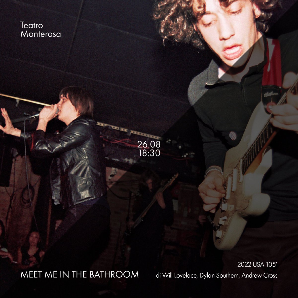 Meet Me In The Bathroom

⁣⁣▶︎ Lunedì 26 / 08 • 18:30⁣⁣⁣ | Teatro Monterosa⁣⁣

Tutte le proiezioni a TODAYS Festival sono ad ingresso gratuito, registrati per prenotare e ricevere info sugli eventi: bit.ly/SYS_TODAYS24