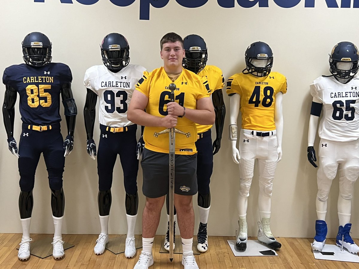 OT/OG Jeremy McRedmond (@mcredmondjeremy) on Twitter photo had an amazing day visiting Carlton College thanks to <a href="/CoachJournell/">Tom Journell</a> and <a href="/AB_balogh/">Alex Balogh</a> and can’t wait to visit again! #keepstackin had an amazing day visiting Carlton College thanks to <a href="/CoachJournell/">Tom Journell</a> and <a href="/AB_balogh/">Alex Balogh</a> and can’t wait to visit again! #keepstackin