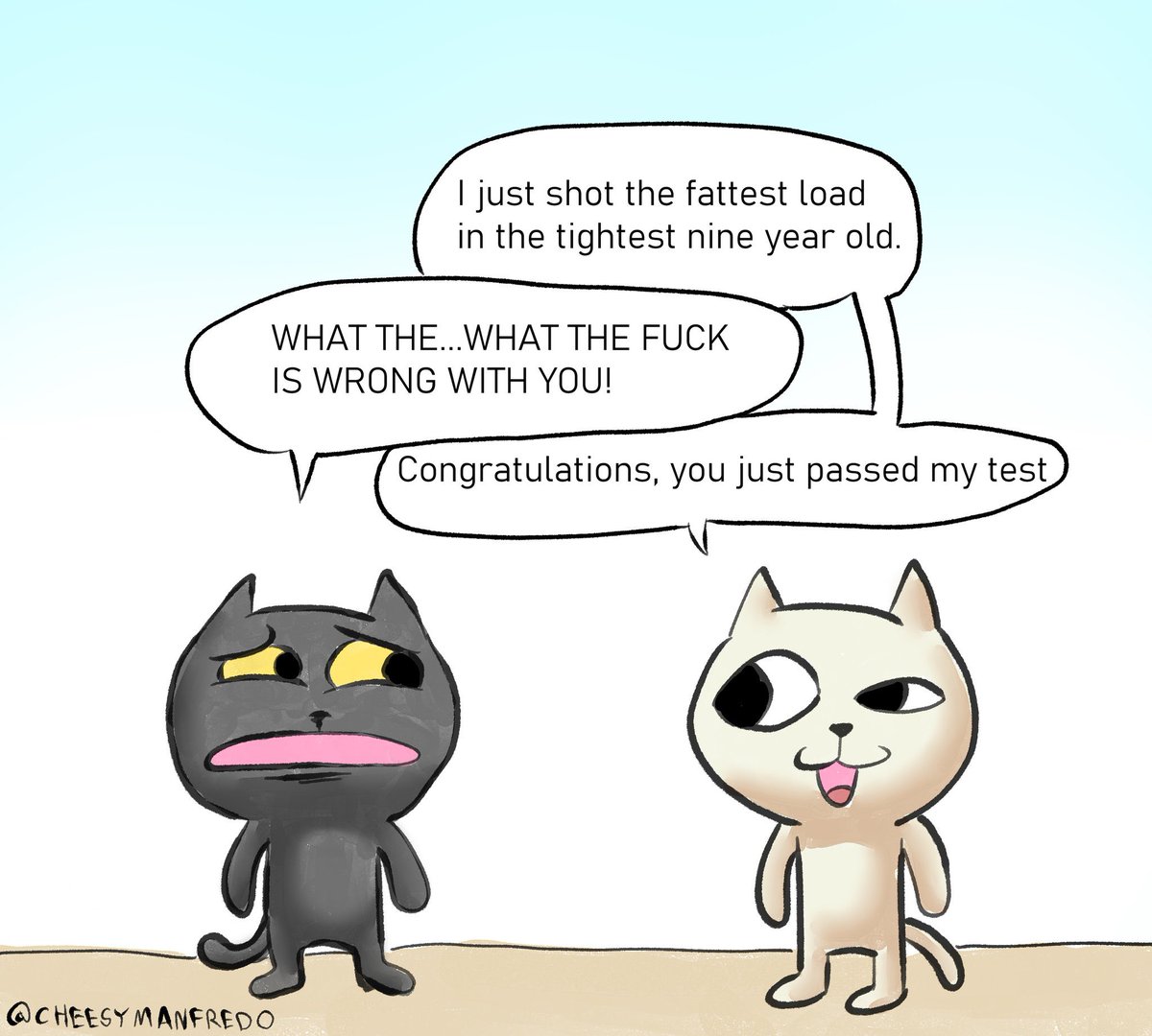 My two @/Nyazsche comics 