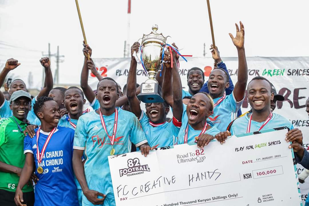 CreativHands's tweet photo. 🎉🎉🎉🎉
@82Sports tournament winners
Full Time scores
Kayole United 0 - 2 Fc Creative Hands 
💚🤍💚🤍💚
#fccreativehandsonthemove
#wearefccreativehands https://t.co/SVxIgzvbI8
