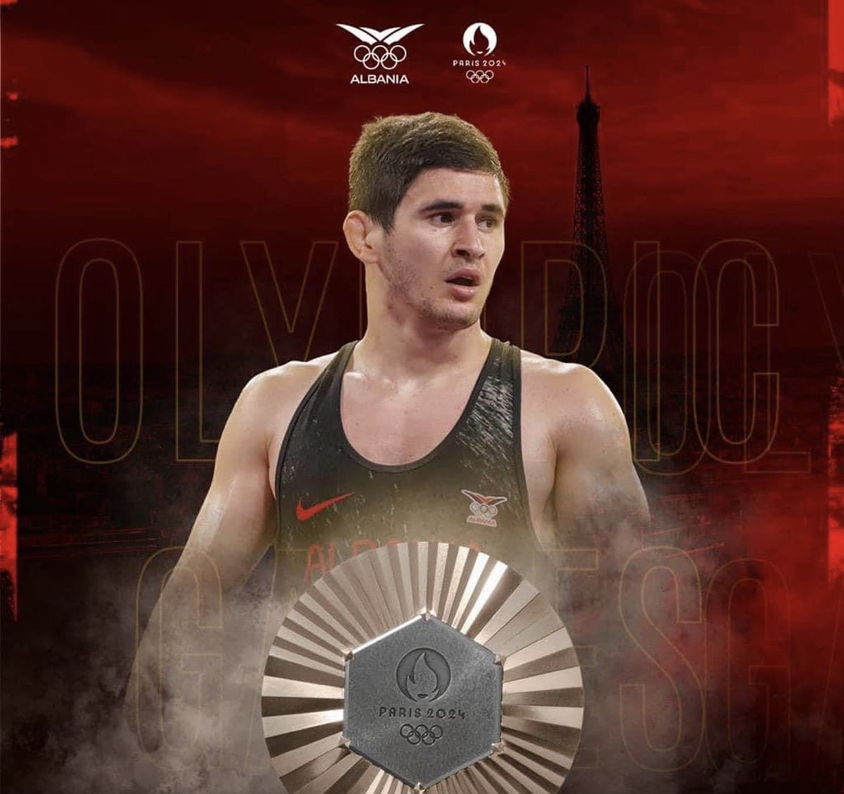 andiseferi's tweet photo. HISTORIKE 🥉🇦🇱🦅

 🇦🇱 Chermen Valiev dhe Islam Dudaev të bronztë! 
❤️ 2 - Medalje historike për Sport Klub Tiranën 🤍💙 dhe Shqipërinë në Lojërat Olimpike Paris 2024! 🇦🇱🇫🇷

Fantastikeeee! Forcaaaa! 💪🏻 https://t.co/B1OmYeKLSi