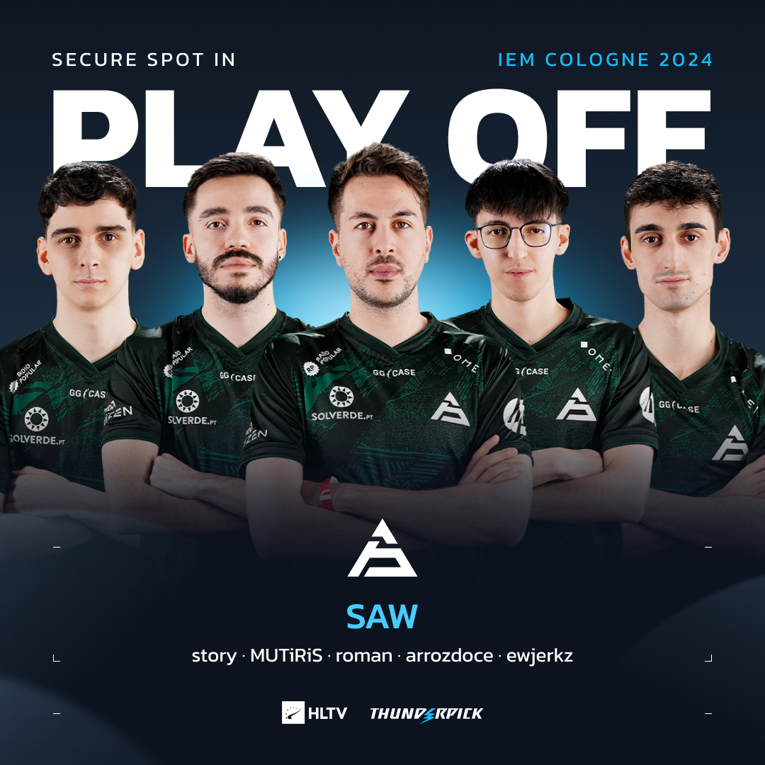 First IEM Cologne appearance and already playoffs for <a href="/sawggofficial/">SAW</a> 🇵🇹