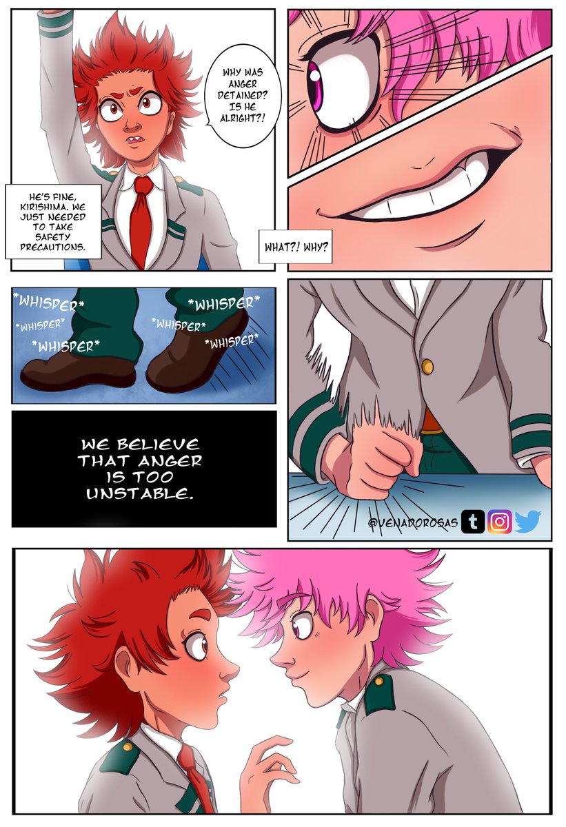 venadorosas's tweet photo. Thread of my KRBK Split AU Comic

Please note that this was created back in 2018. There will be no mentions of recent context in the manga.

I changed my old watermarks to my new one. 

Enjoy 

[DO NOT REPOST]

#Krbk #kiribaku #bnha #mha 

Part 1 https://t.co/8uafu8TtSG