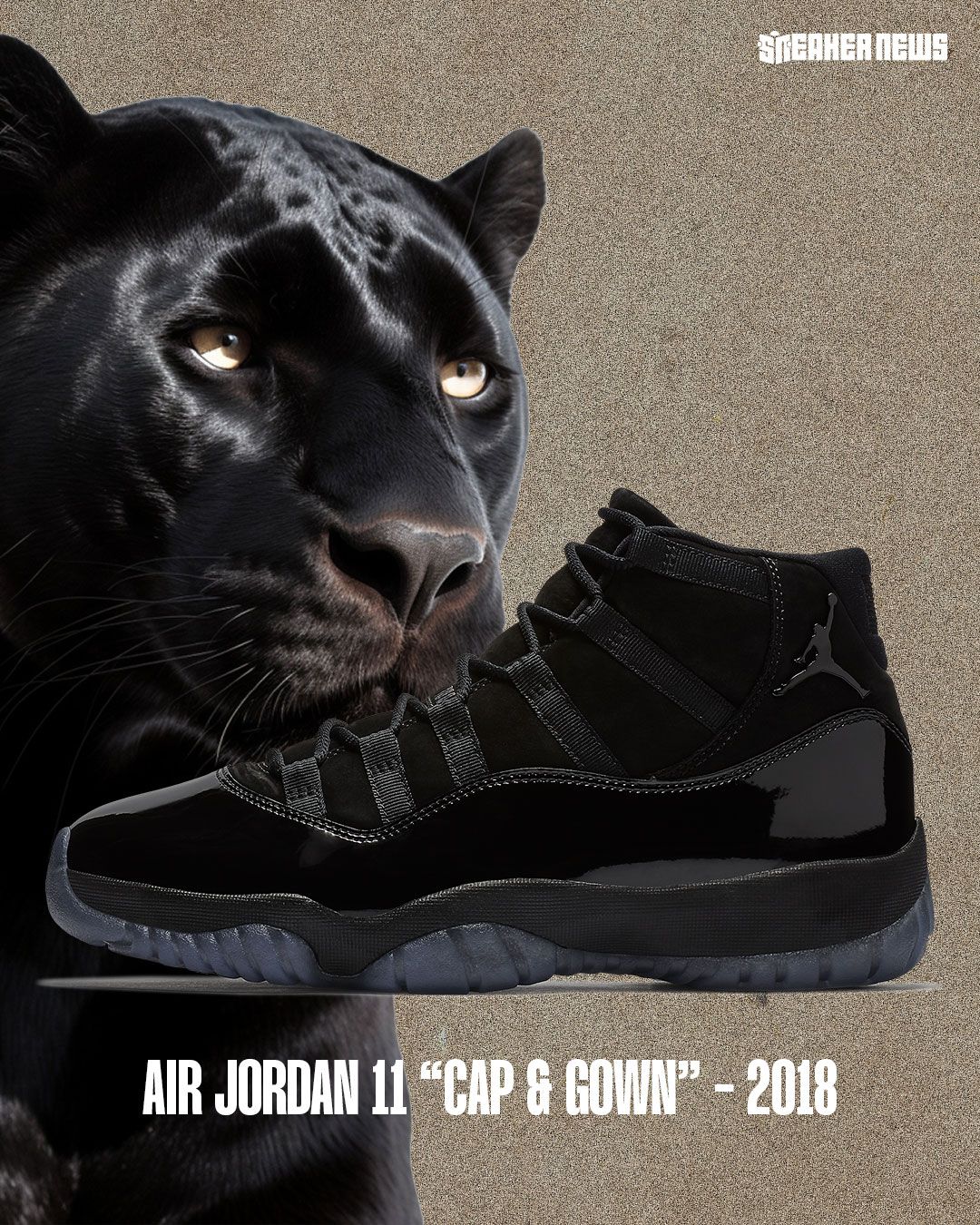 Sneaker News on X Is the Air Jordan 11 Cap Gown the best all black Air Jordan ever https t 4fPsKLpD4B X