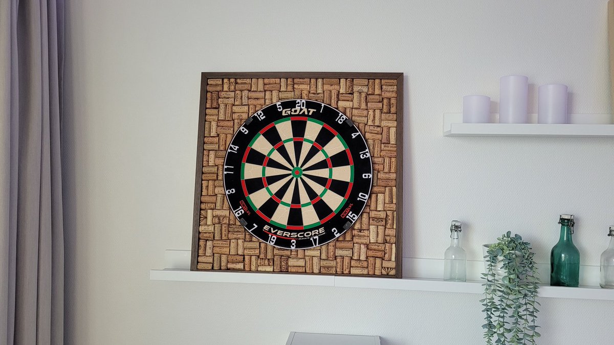 Pelzeri_'s tweet photo. A little Sunday project! Just need to attach it on the wall and start getting better at darts 🎯 https://t.co/7SZ5a5yzLX