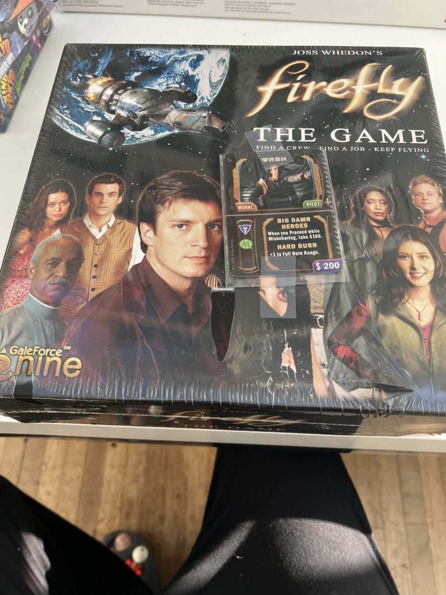 Jonathan Ross (@wossy) on Twitter photo Any Firefly fans out there?
Is there worth playing? Bought it years ago and it’s unopened… Any Firefly fans out there?
Is there worth playing? Bought it years ago and it’s unopened…