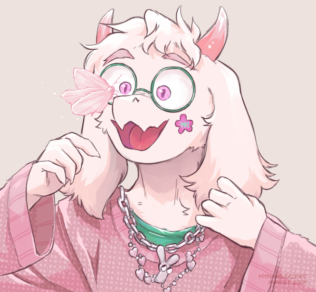 mynameiscomic's tweet photo. butterfly goat https://t.co/Xu7cgcg9Xv