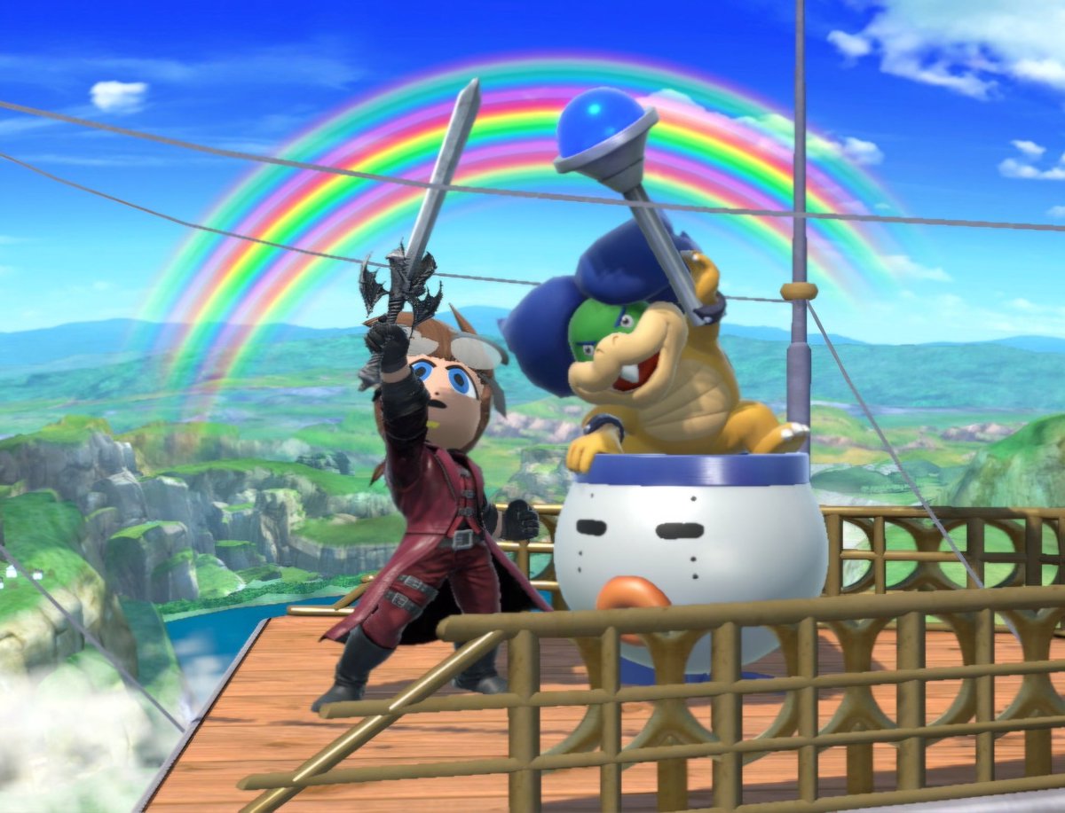 GoldRainbowMari's tweet photo. My Mii and Ludwig are just exploring whatever locations they're going. It was such a nice experience between my Mii and Ludwig.
Happy Ludwig Von Koopa Day, everyone!
#LudwigVonKoopa #LudwigVonKoopaDay #KoopaWeek #KoopaWeek2024 https://t.co/1ul4dX2r03