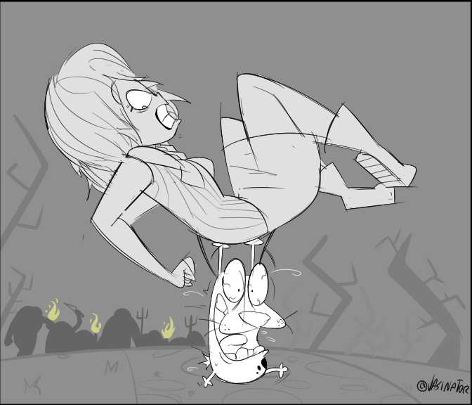 jason10172's tweet photo. Resident Evil 4 but its Courage https://t.co/7pf6QqHXRQ