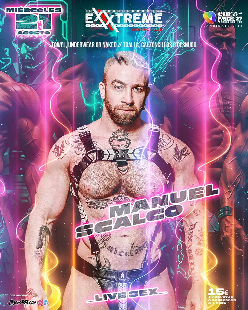 FrankFoRealz's tweet photo. August Headliners for @Exxxtremecruis1 in Torremolinos. Live shows everyday!
August 19th
#KokiCastillo
August 20th 
@maxromanogang 
August 21st 
@manuelscalco86 
August 22nd 
@purocastrox https://t.co/9fACJzprsx