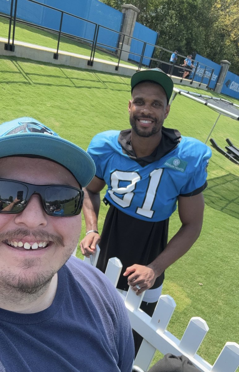 Vincent Spillman (@gspillmannc) on Twitter photo Had a great time at my FIRST <a href="/Panthers/">Carolina Panthers</a> training camp practice today! Thanks to <a href="/Chau__Smith/">Chau Smith-Wade</a>, <a href="/therealdemani/">Demani Richardson</a>, and <a href="/jmattjmattjmatt/">Jordan Matthews</a> for stopping by and giving me some autographs. Had a great time at my FIRST <a href="/Panthers/">Carolina Panthers</a> training camp practice today! Thanks to <a href="/Chau__Smith/">Chau Smith-Wade</a>, <a href="/therealdemani/">Demani Richardson</a>, and <a href="/jmattjmattjmatt/">Jordan Matthews</a> for stopping by and giving me some autographs.