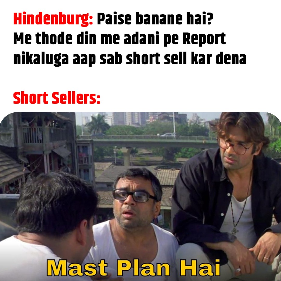 Short-sellers are gearing up for profits, but they haven't accounted for India's unbreakable will. #BharatJhukegaNahi