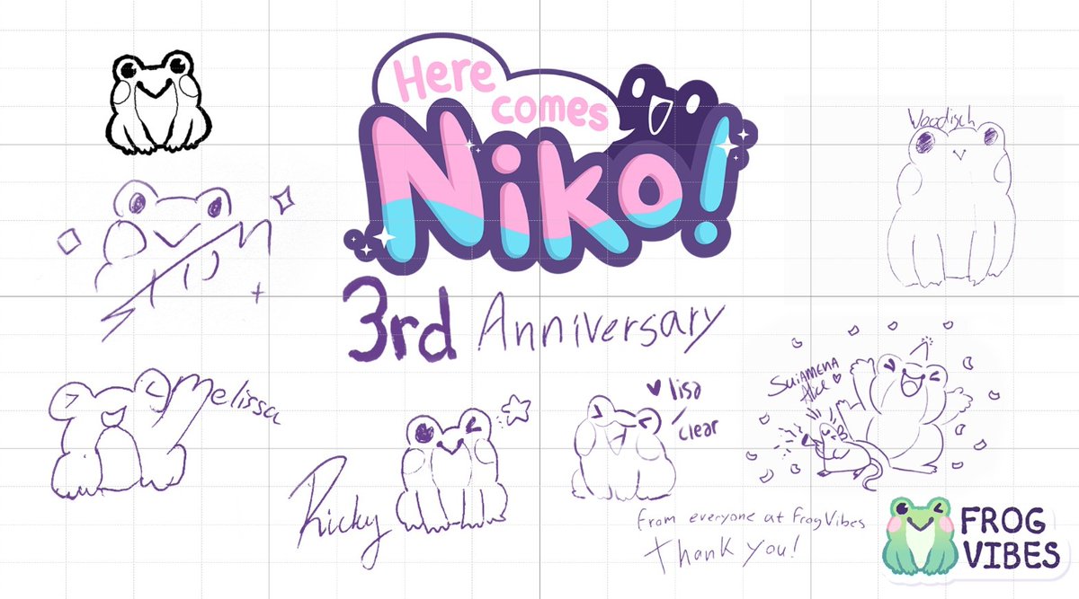 Everyone at FrogVibes would like to thank you all for an amazing 3 years.
It's been a pleasure to bring Here Comes Niko to you, and we look forward to sharing future projects! ✨