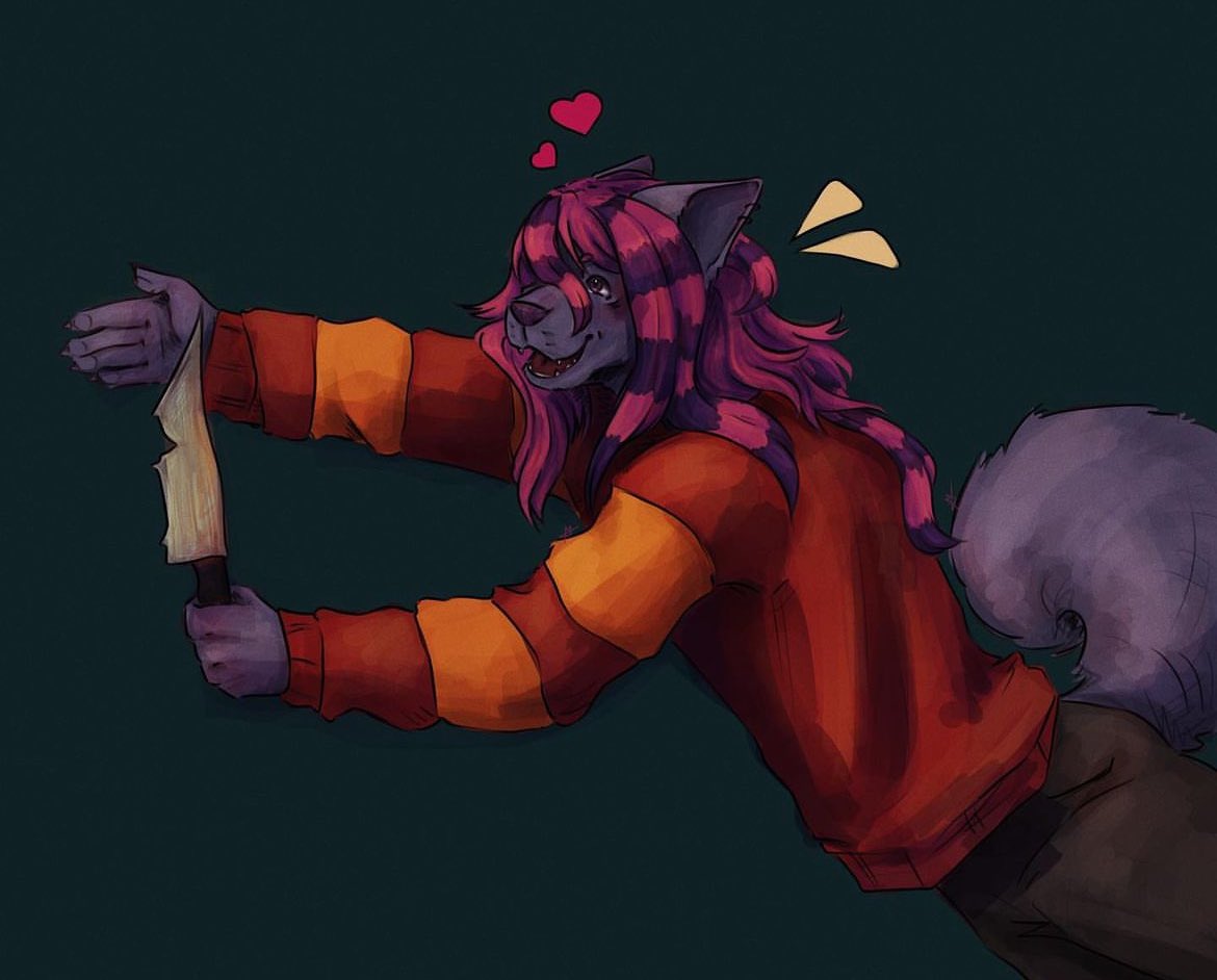 CitrussTofuu's tweet photo. @XaFoxArt Congrats!!
Here's my bb, his name is Mug. He is a weird autistic kid who loves crayons, plants, chocolate milk and music https://t.co/klCICkSlxr