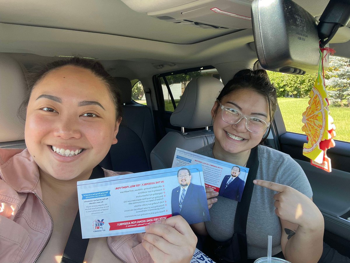 yeeforwi's tweet photo. What an incredible day to be out knocking on doors and talking with the people of the 85th! 

#YeeForWI #takebackthemajority #FightFor50 https://t.co/7BIjUWz2iv