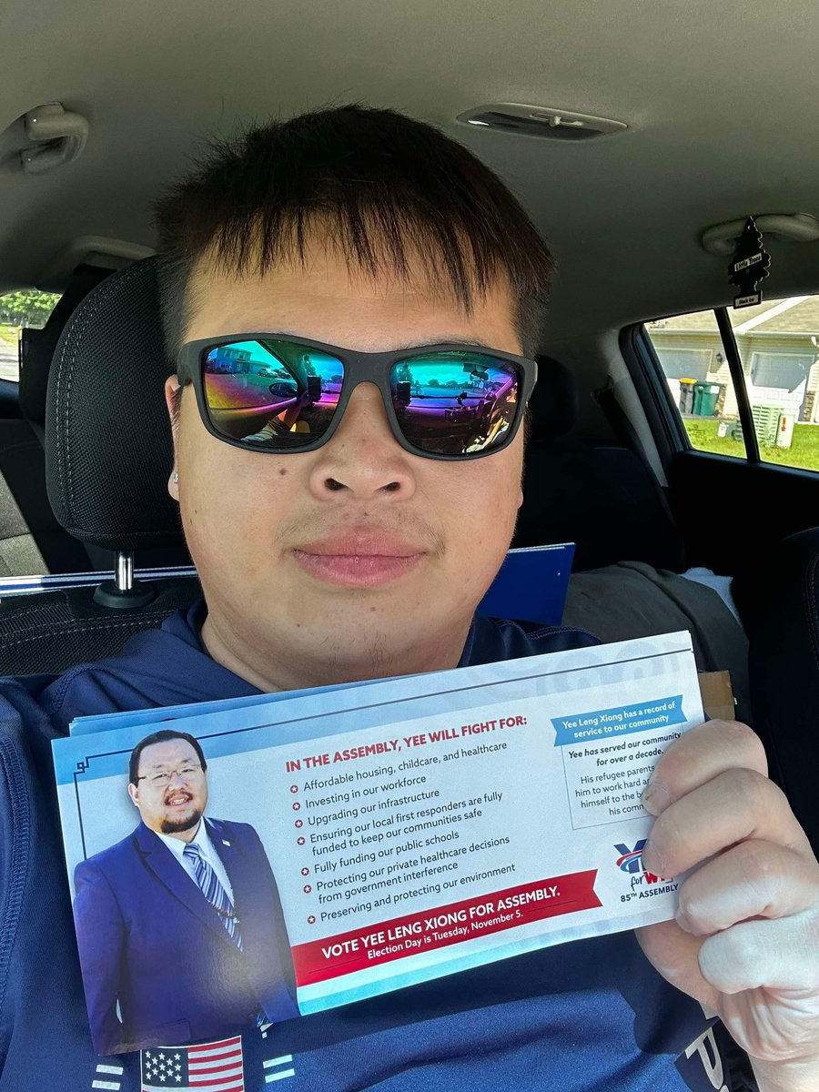 yeeforwi's tweet photo. What an incredible day to be out knocking on doors and talking with the people of the 85th! 

#YeeForWI #takebackthemajority #FightFor50 https://t.co/7BIjUWz2iv