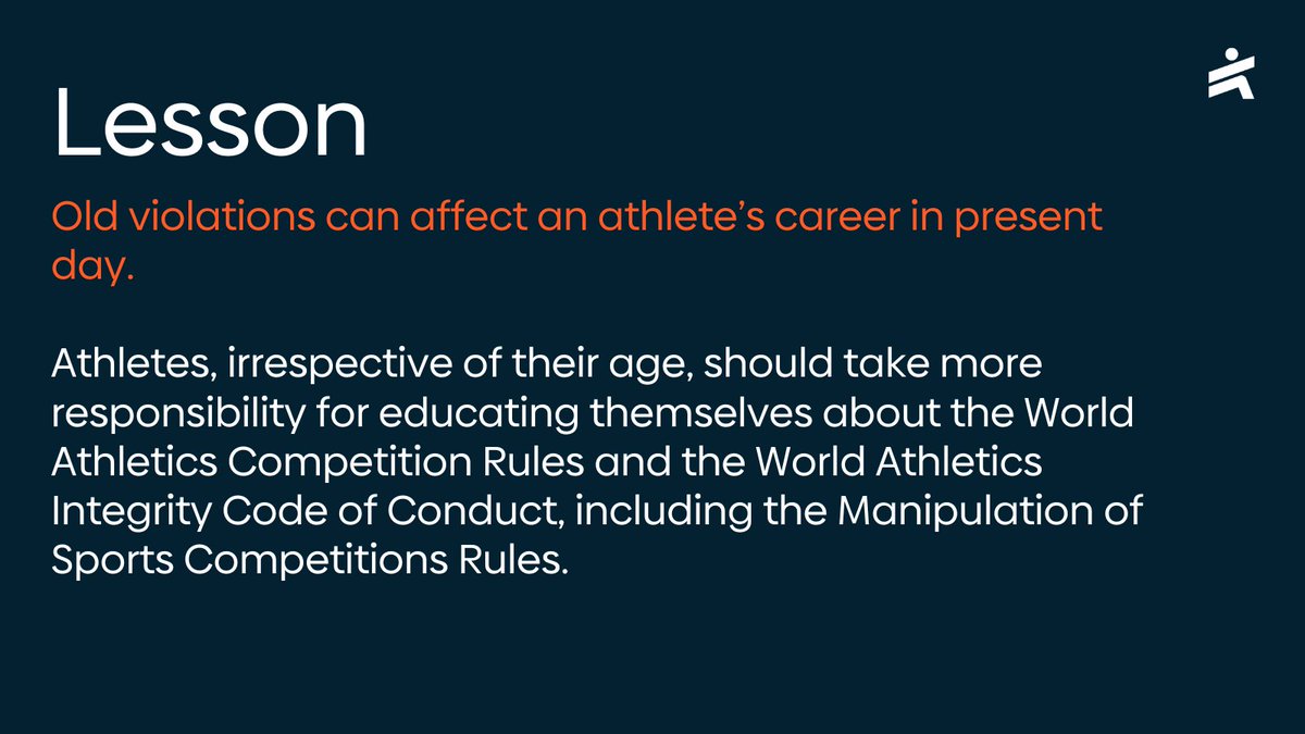 aiu_athletics's tweet photo. Luguelín Santos' case is a story of a present-day athletics star paying the price for old violations. We urge all young athletes to learn from this! Respect the rules, and protect your career, reputation, and rewards.👊
#CleanSport #AthleteEducation #FairPlay #AgeManipulation https://t.co/lTGvHt20rY