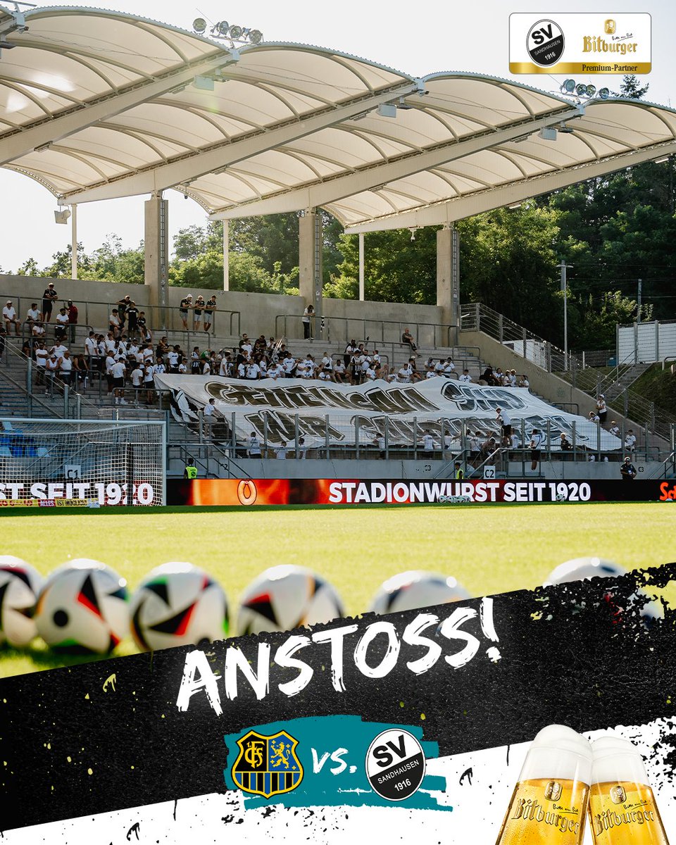 SV_Sandhausen's tweet photo. Anstoß im Ludwigsparkstadion: Auf geht's, Jungs!

#FCSSVS live mit dem Hardtwald-Hörfunk verfolgen 📻 https://t.co/axV6eUjlRb

#SVS1916 #WirEchtAnders https://t.co/pnWS91G4S2