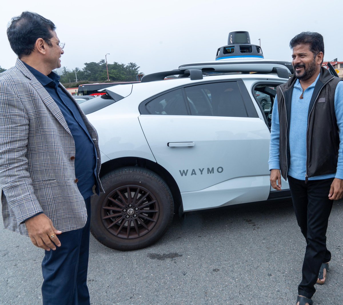 Ram Reddy Driver Telangana Chief Minister Revanth Reddy on a driver-less car - Waymo ...