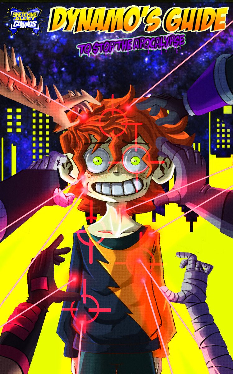 AxoDumDoodles's tweet image. WOAH WHAT'S THIS?!? A COMIC UNDER @ThatJordo's SKETCHING ALLEY COMICS?!?!? WELL IT'S REAL! DYNAMO'S GUIDE TO STOP THE APOCALYPSE COMING SOMETIME BEFORE 2025!!